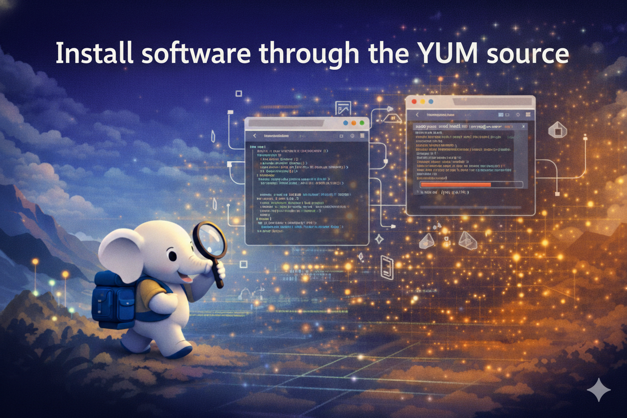 Install software through the YUM source