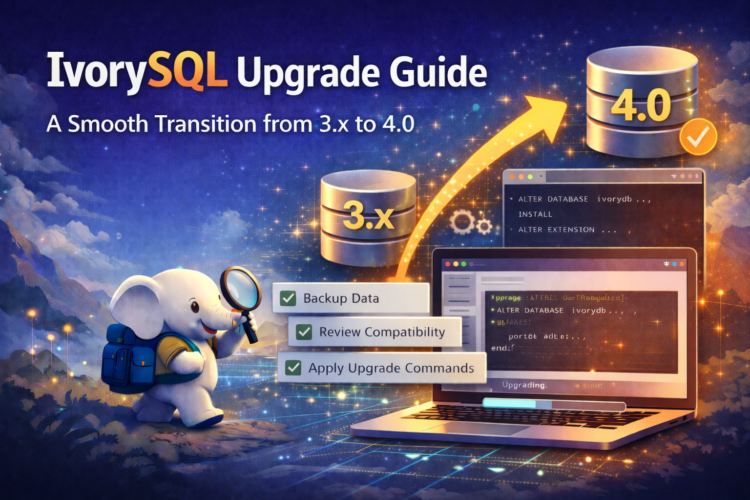 IvorySQL Upgrade Guide-A Smooth Transition from 3.x to 4.0